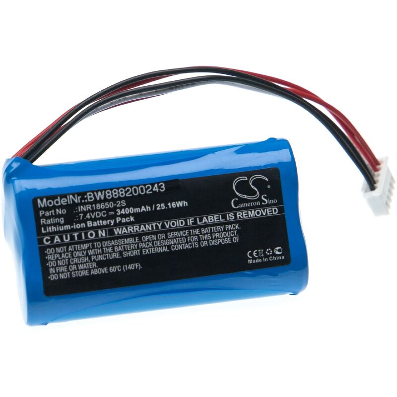 

Batería recargable compatible con Philips ShoqBox SB500M altavoces, cajas acústicas, bafles (3400 mAh, 7,4 V, Li-Ion) - Vhbw