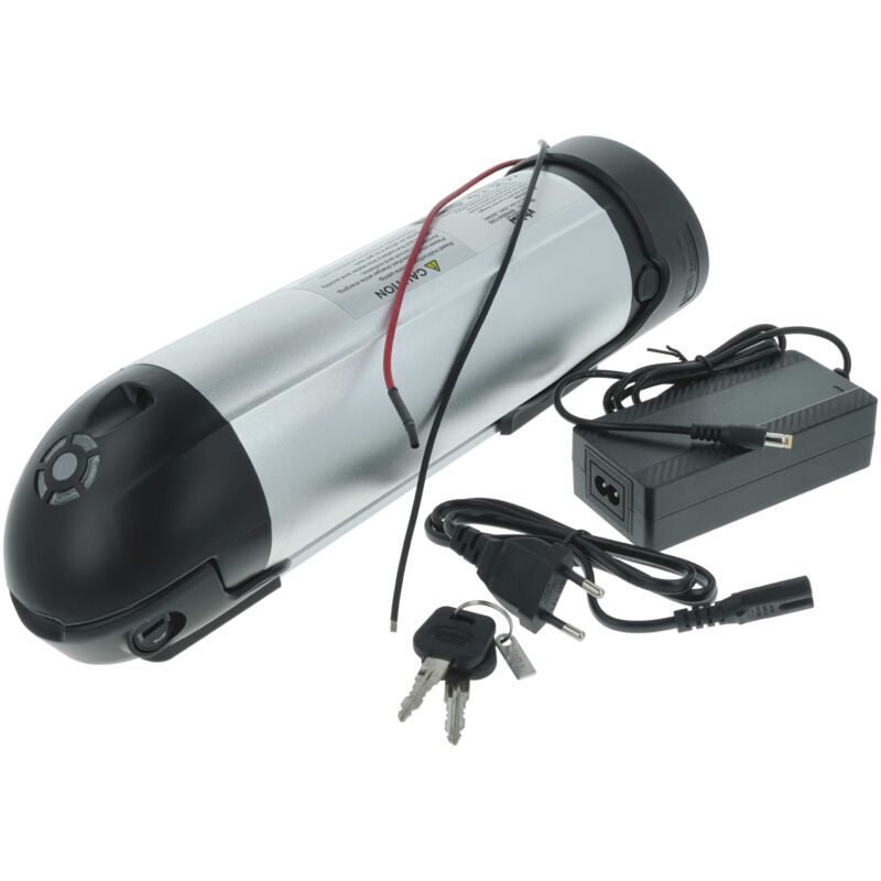 

Batería recargable compatible con Prophete (TRIO), DeHawk, Stratos, LandCrossers, etc. e-bike, bicicleta eléctrica (10000 mAh, 36 V) + cargador - Vhbw