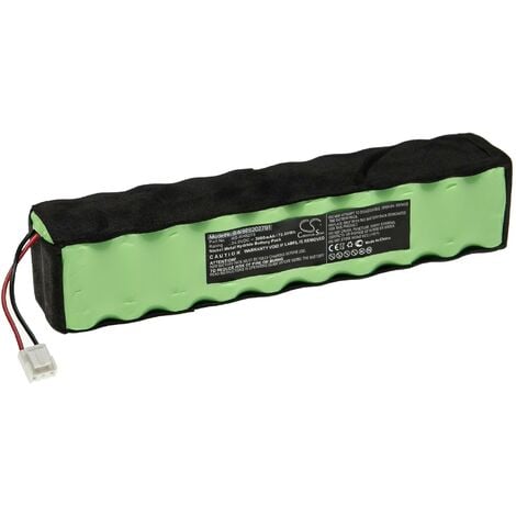 vhbw Batería recargable compatible con Rowenta RH8770WU/2D1, RH877101/2D1, RH877101/8M0 aspiradora, robot limpieza (3000 mAh, 24 V, NiMH)