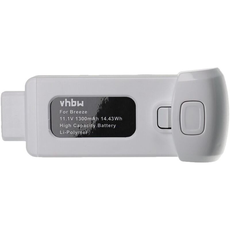 

Batería compatible con Yuneec Breeze, Breeze 4K dron, multicóptero, cuadricóptero (1300 mAh, 11,1 V, polímero de litio) - Vhbw