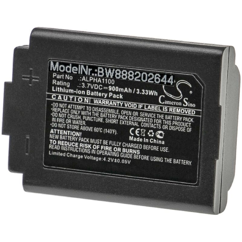 

vhbw Batería recargable reemplaza 3M ALPHA1100 para auriculares inalámbricos, cascos (900 mAh, 3,7 V, Li-Ion)