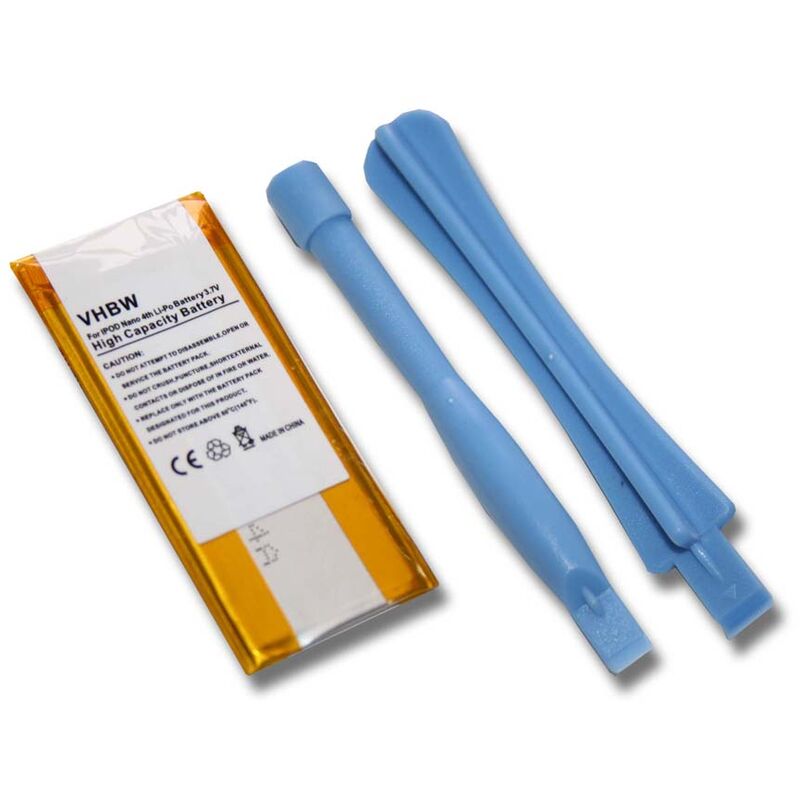 

Batería recargable reemplaza Apple 616-0405, 616-0407 para reproductor de música MP3 (400 mAh, 3,7 V, polímero de litio) - Vhbw