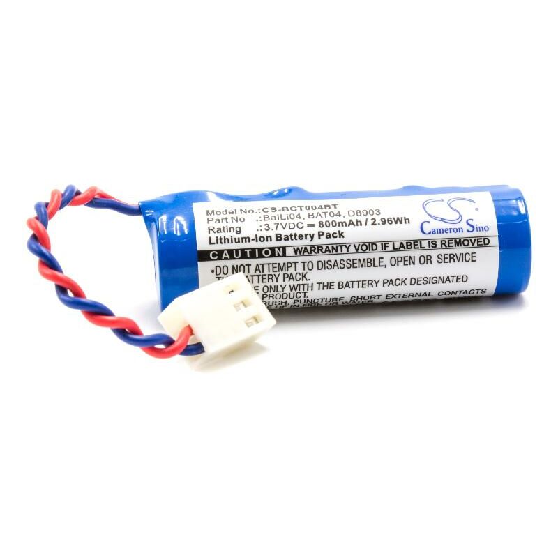 

Batería recargable reemplaza Daitem / Logisty BalLi04, BAT04, D8903 para sistema alarma (800 mAh, 3,7 V, Li-Ion) - Vhbw