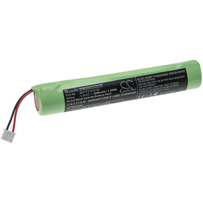 

Batería recargable reemplaza Hurricane 8877731412181 para aspiradora, robot limpieza (2000 mAh, 3,6 V, NiMH) - Vhbw