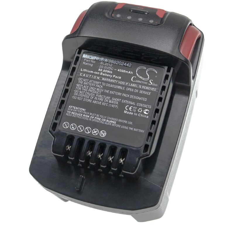 

Vhbw - Batería recargable reemplaza Ingersoll Rand BL2012, BL2022 para herramientas eléctricas (4000 mAh Li-Ion 20 V)