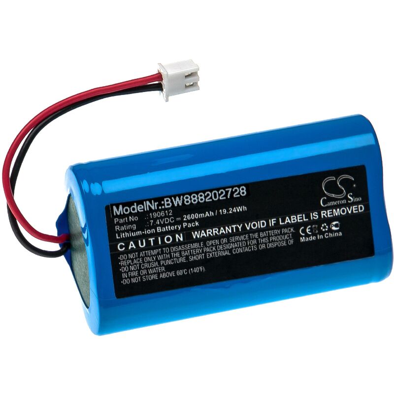 

Batería recargable reemplaza Mamibot 190612 para aspiradora, robot limpieza (2600 mAh, 7,4 V, Li-Ion) - Vhbw