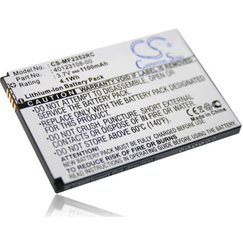 

vhbw Batería recargable reemplaza Novatel 3-1826108-2, 40123108-00 para router (1100 mAh, 3,7 V, Li-Ion)