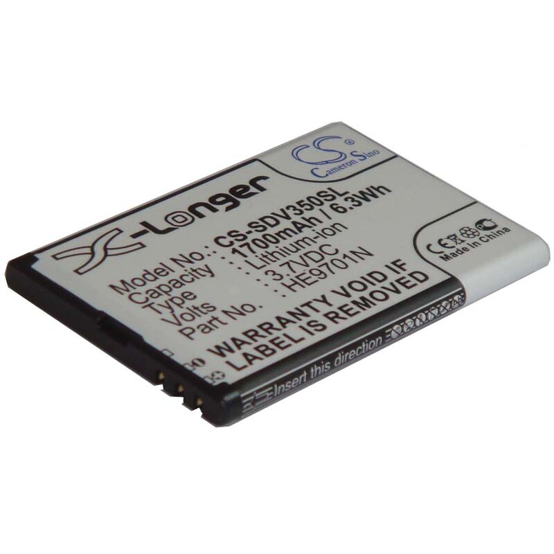 

Batería recargable reemplaza Sonocaddie HE9701N para navegador (1700 mAh, 3,7 V, Li-Ion) - Vhbw