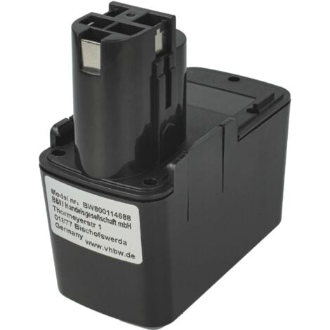 vhbw Batería reemplaza Bosch 2 607 335 145, 2 607 335 172, 2 607 335 151, 2 607 335 148 para herramienta (1500 mAh, NiMH, 12 V)