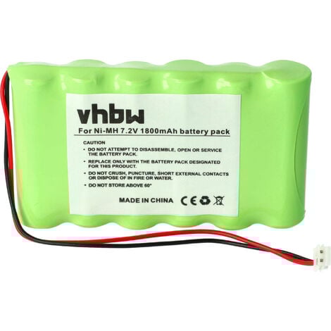 vhbw Batería reemplaza Compex 032002690 para tecnología médica (1800 mAh, 7,2 V, NiMH)