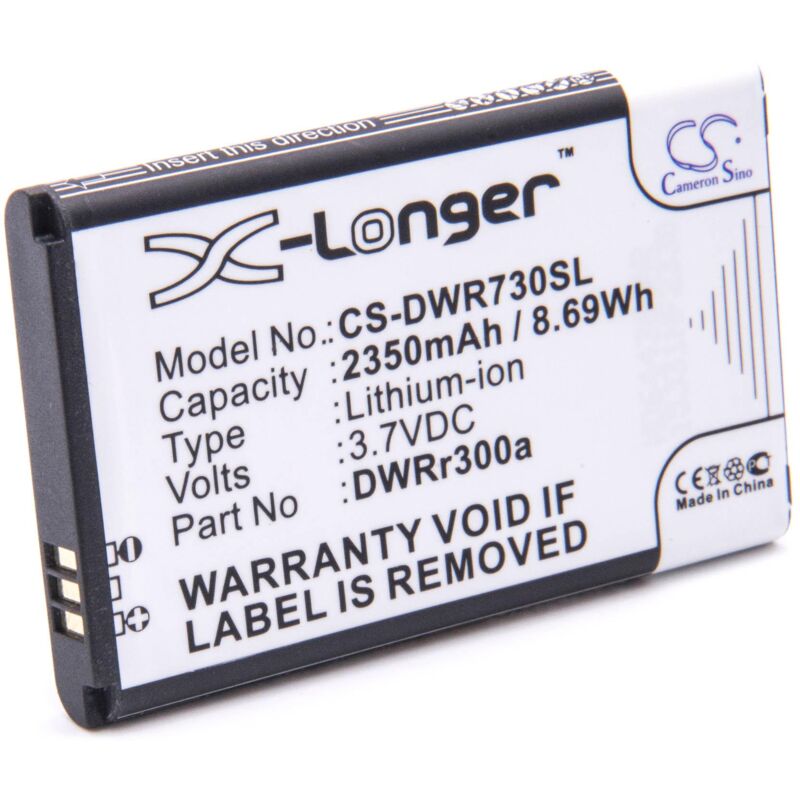 

batería reemplaza D-Link DWRr600b para router móvil hotspots modem (2350mAh, 3,7V, Li-Ion) - Vhbw