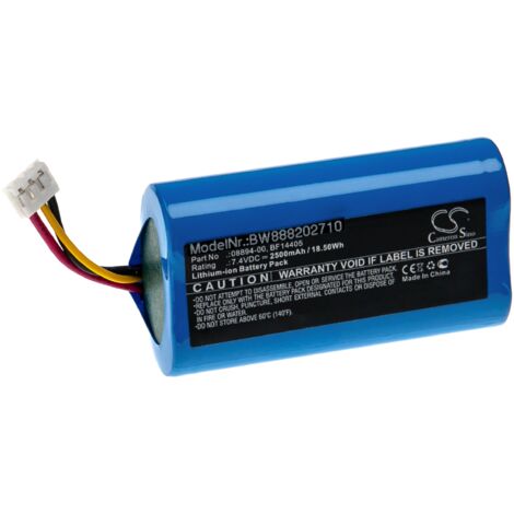 vhbw Batería reemplaza Gardena 08894-00, 08894-00.640.00, 08894-00.641.00, BF14405 para, herramienta eléctricas (2500 mAh, Li-Ion, 7,4 V)