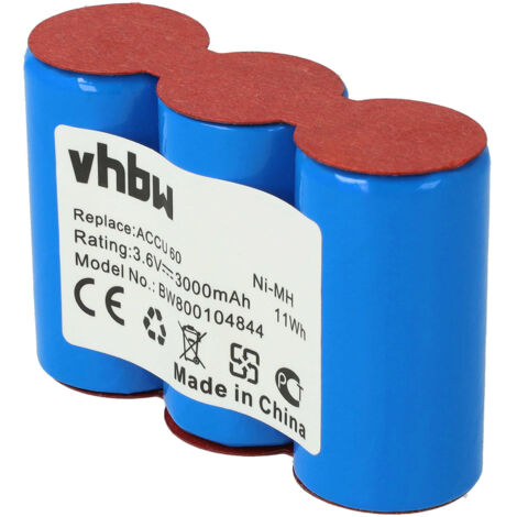 vhbw Batería reemplaza Gardena Accu 60 (8800-00.630.00) para tijeras cortacésped 3000mAh 3,6V NiMH