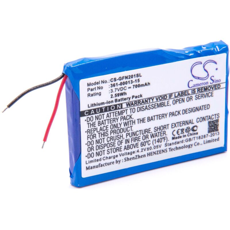 

batería reemplaza Garmin 361-00013-15 para navegador (700mAh, 3,7V, Li-Ion) - Vhbw