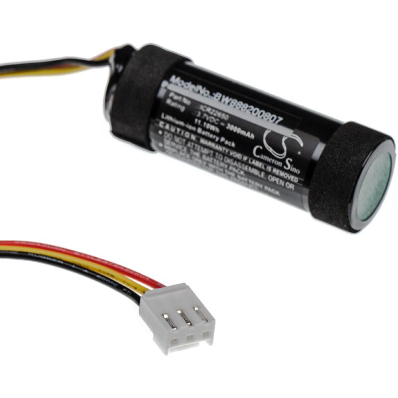 

batería reemplaza Harman / Kardon ICR22650 para altavoz altavoces (3000mAh, 3.7V, Li-Ion) - Vhbw