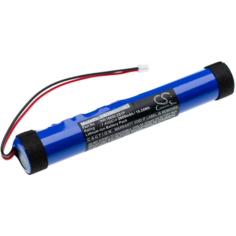 

batería reemplaza Nyne INR18650 2S1P para altavoz altavoces (2600mAh, 7,4V, Li-Ion) - Vhbw