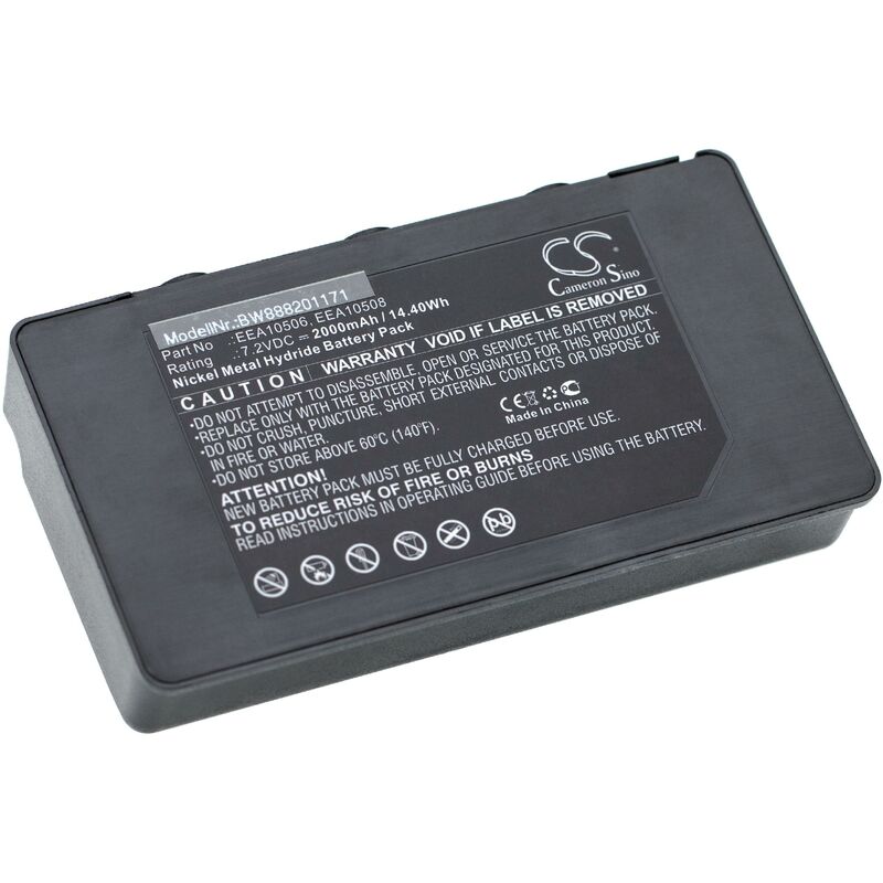 

vhbw Batería reemplaza Palfinger EEA10506, EEA10508 para Mando a Distancia Industrial Control Remoto (2000mAh, 7.2V, NiMH)