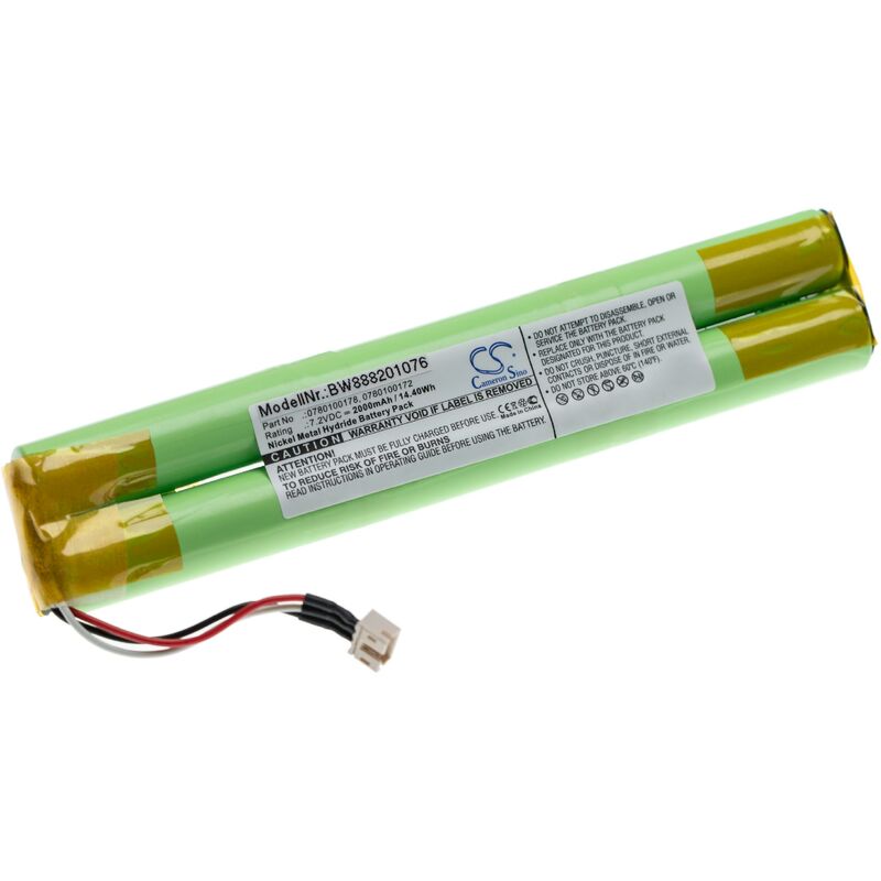 

Batería recargable reemplaza Paradox Magellan 0780100172, 0780100178 para Instalación alarma, sistema de alarma (2000 mAh, 7,2 V, NiMH) - Vhbw