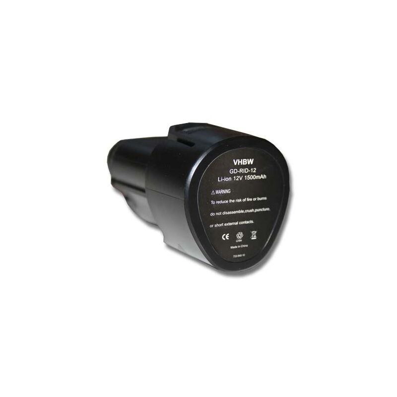 

vhbw 1x Batería recargable compatible con Trotec micro CA-350, CA-350X herramientas eléctricas (1500 mAh, Li-Ion, 12 V)