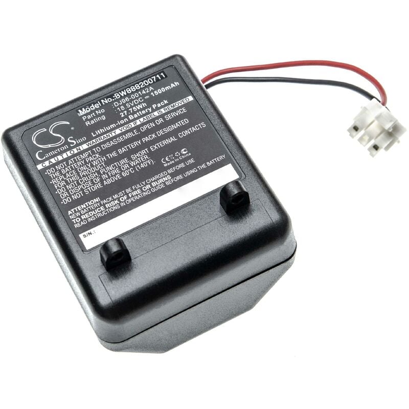

batería reemplaza Samsung DJ96-00142A, DJ96-00142B para robot de limpieza (1500mAh, 18.5V, Li-Ion) - Vhbw