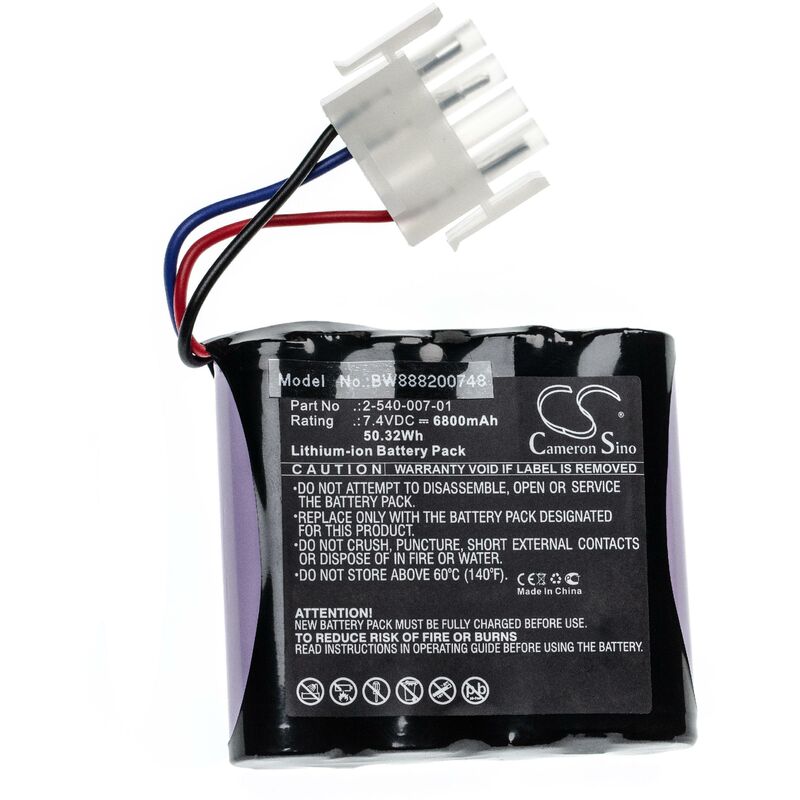 

Batería recargable reemplaza Soundcast 2-540-007-01 para altavoces, cajas acústicas, bafles (6800 mAh, 7,4 V, Li-Ion) - Vhbw