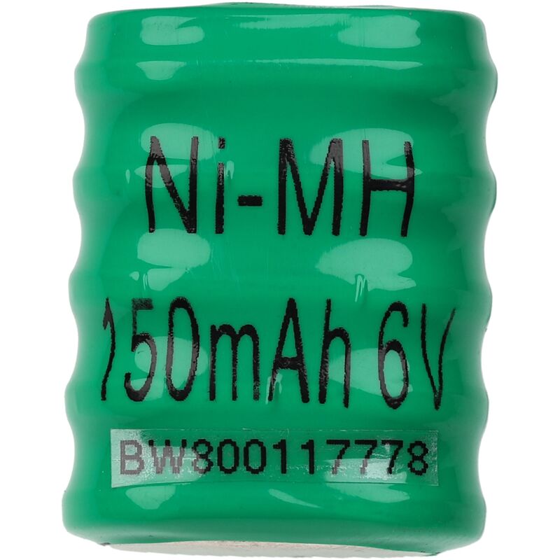 

NiMH Batería de botón de repuesto Tipo 5/V150H 150 mAh 6 V compatible para lámparas solares, etc. - Vhbw