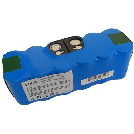 Ni-MH pile 3 Ah 14.4V Green Cell® Aspirapolvere Batteria per iRobot Roomba 615 