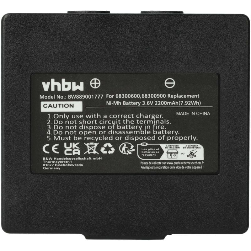 1x batteria compatibile con Abitron