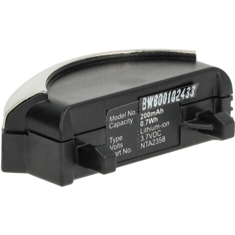 vhbw batteria compatibile con Bose QC-3, QC3, QuietComfort 3 auricolari cuffie wireless (200mAh, 3,7V, Li-Ion)