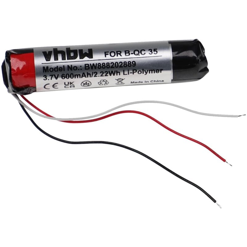 Vhbw batteria compatibile con Bose QuietComfort 35...