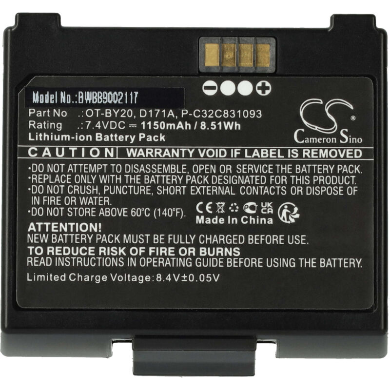 Image of Vhbw - batteria compatibile con Epson Mobilink TM-P20II stampante (1150mAh, 7,4V, Li-Ion)