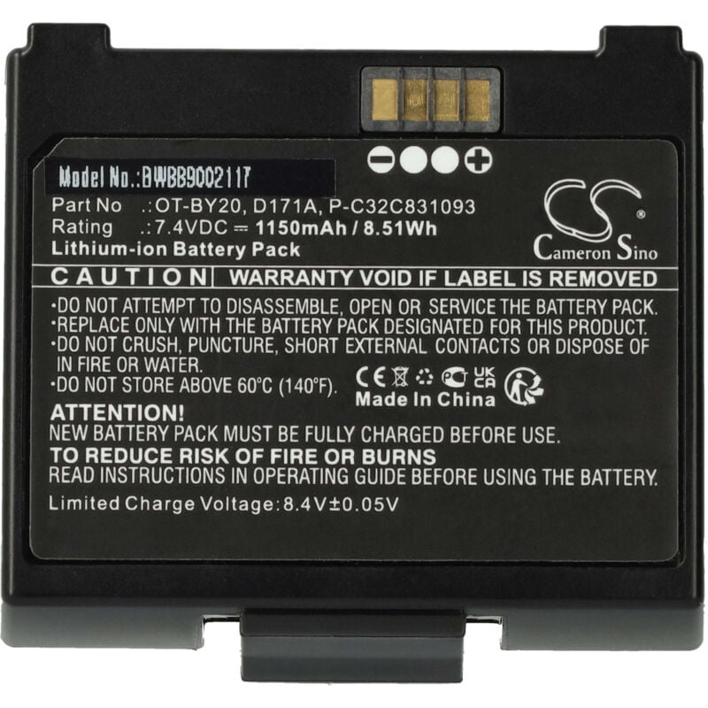 Image of Vhbw - batteria compatibile con Epson TM-P80II plus stampante (1150mAh, 7,4V, Li-Ion)