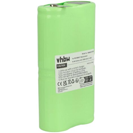 vhbw batteria compatibile con Fluke 98, 97, 96, 91, 90, 96B, 92B, 983, 95, 93, 92, 98 Auto, 97 Auto dispositivo di misurazione (4500mAh, 4,8V, NiMH)