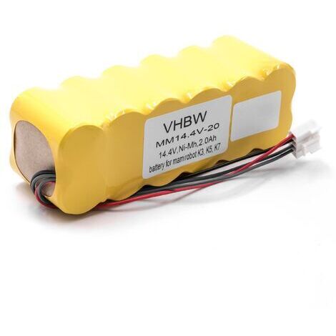 vhbw batteria compatibile con Fun Beat VacuSmart 700 aspirapolvere (2000mAh, 14,4V, NiMH)