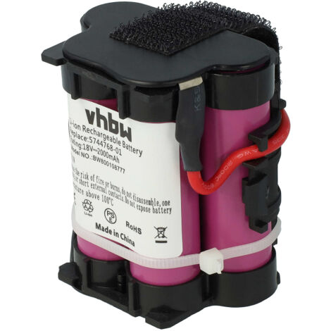 vhbw batteria compatibile con Vileda Quick & Clean, VI409842 aspirapolvere  home cleaner (2600mAh, 3,7V, Li-Ion)