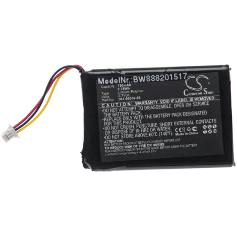 vhbw batteria compatibile con Garmin Drive 50 LM, 51LMT, 51LMT-S navigatore GPS (750mAh, 4,2V, Li-Ion)