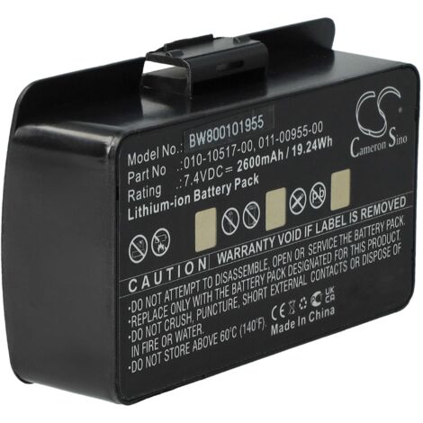 vhbw batteria compatibile con Garmin GPSMap 276c, 276, 378, 296, 478, 396, 376, 495, 376C, 278 navigatore GPS (2600mAh, 8,4V, Li-Ion)