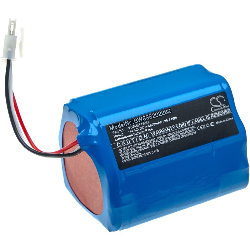 Image of Vhbw - batteria compatibile con iClebo O5, Omega, YCR-M07-20W, XIC013 home cleaner (6800mAh, 14,52V, Li-Ion)