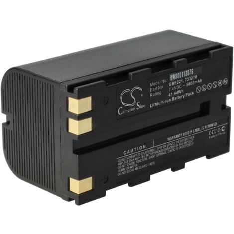 vhbw batteria compatibile con Leica Piper 100, 100 Laser, 200 dispositivo di misurazione laser, dispositivo di misurazione (5600mAh, 7,4V, Li-Ion)
