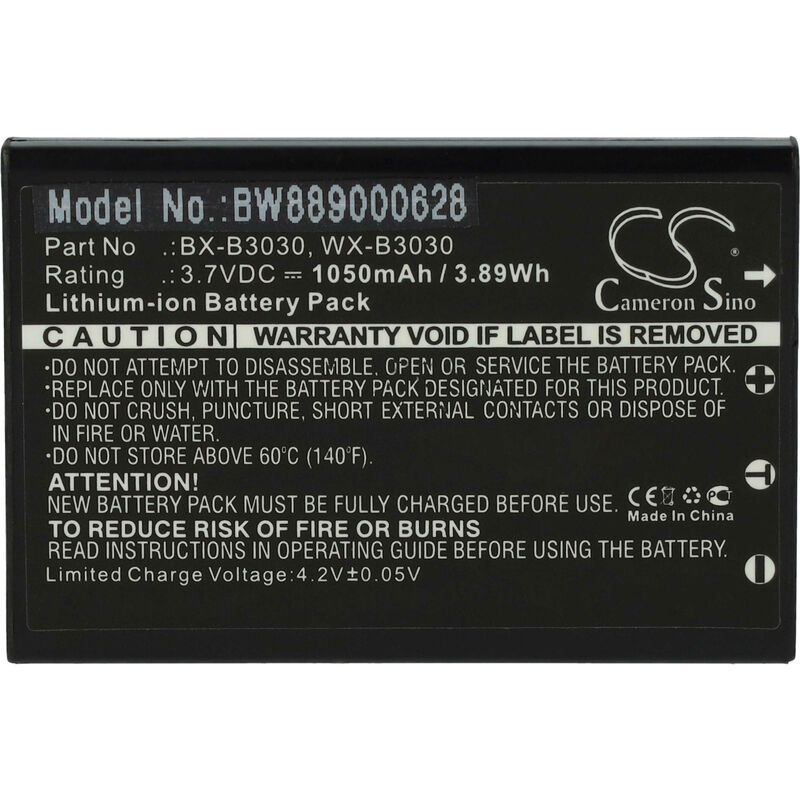Image of Batteria compatibile con Listen Technologies M1, Media Interface, iDSP receivers microfono (1050mAh, 3,7V, Li-Ion) - Vhbw