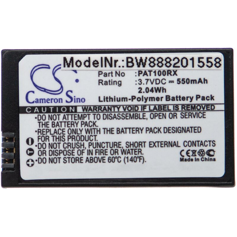 Vhbw - batteria compatibile con Parrot Minidrones 3 drone quadricottero multicottero (550mAh, 3,7V, Li-Poly)
