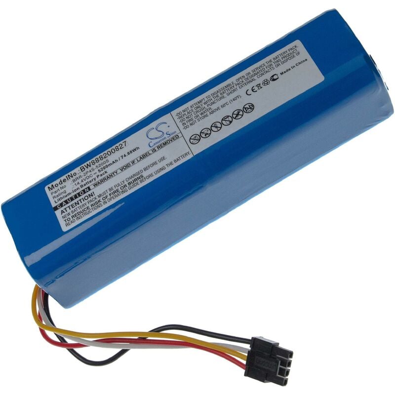 Image of Vhbw - batteria compatibile con Roborock T61, T65 home cleaner (5200mAh, 14,4V, Li-Ion)