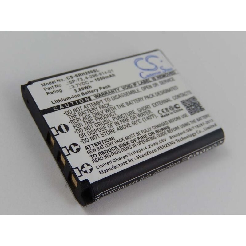Image of Batteria compatibile con Sony PHA-1AEU, PHA-1EU, PHA-2, SRS-BTS50 amplificatore per cuffie portatile (1050mAh, 3,7V, Li-Ion) - Vhbw