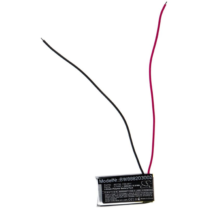 Image of Batteria compatibile con Sony WF-SB700 Charging Case, WF-C500 Charging Case auricolari cuffie wireless (220mAh, 3,7V, Li-Poly) - Vhbw