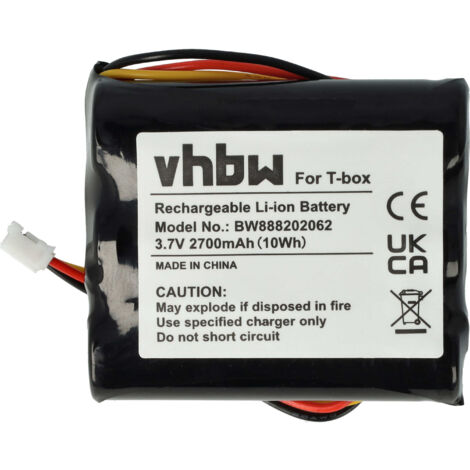 vhbw batteria compatibile con tonies Toniebox radio raccontastorie per bambini (2700mAh, 3,7V, Li-Ion)