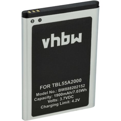 vhbw batteria compatibile con TP-Link M7310 V2.0, M7350 ver 4.0 hotspot modem router portatile (1900mAh, 3,7V, Li-Poly)