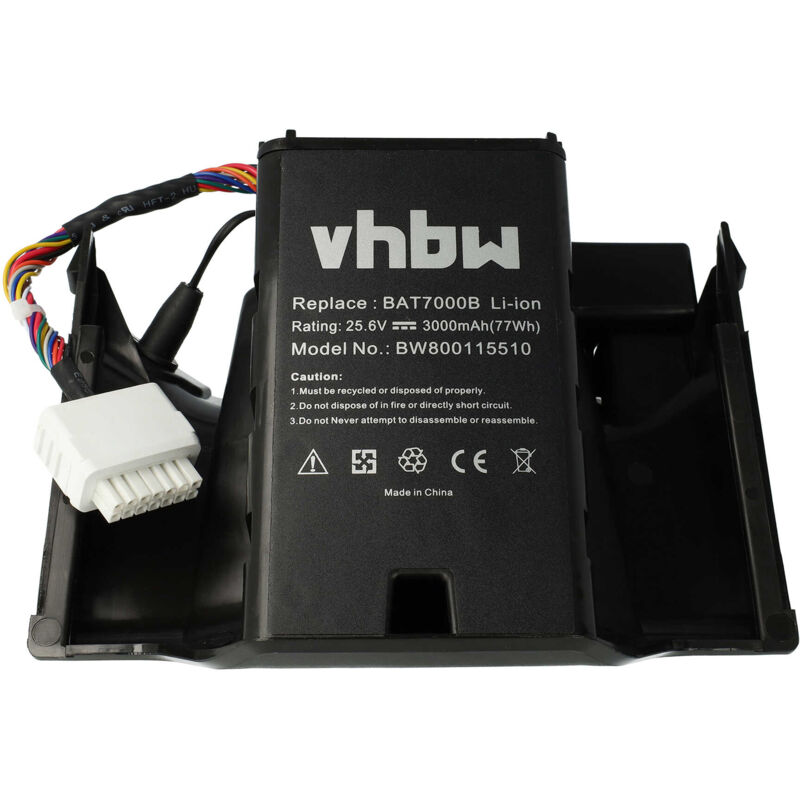 Image of vhbw batteria compatibile con Wolf-Garten RoboScooter 300, 400, 600 3000mAh, 25,6V, Li-Ion