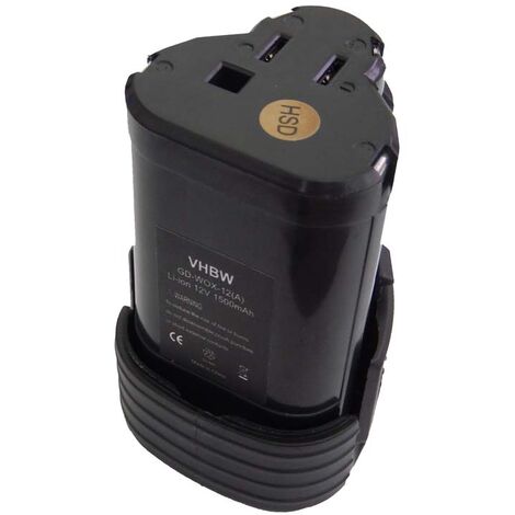 vhbw batteria compatibile con Worx WX382, WX382.1, WX382.2, WX382.4, WX382.5, WX382.7, WX382.3, WX382.6 utensile elettrico (1500 mAh, Li-Ion, 12 V)