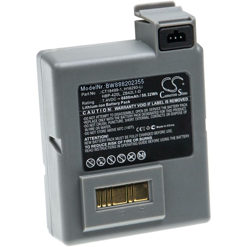 Image of Vhbw - batteria compatibile con Zebra P4T, RP4, RP4T stampante (6800mAh, 7,4V, Li-Ion)