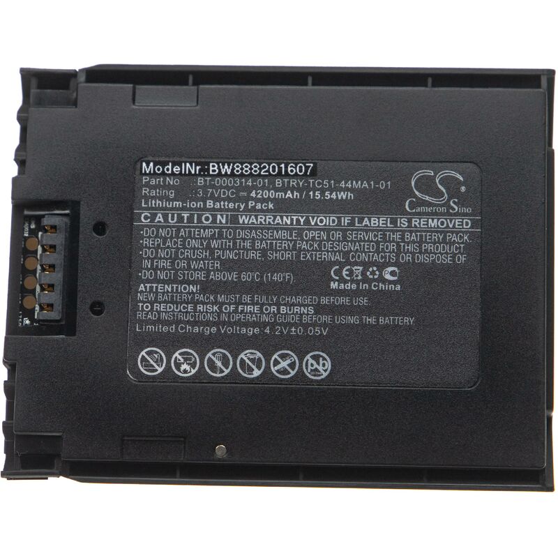 Image of Batteria compatibile con Zebra TC56, TC57, TC52x, TC57x computer portatile scanner (4200mAh, 3,7V, Li-Ion) - Vhbw